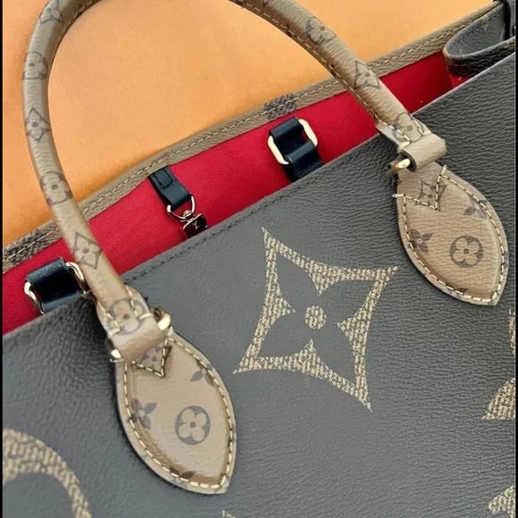 On The Go GM Giant Monogram Giant Monogram Reverse Tote Bag - Picture 2 of 6